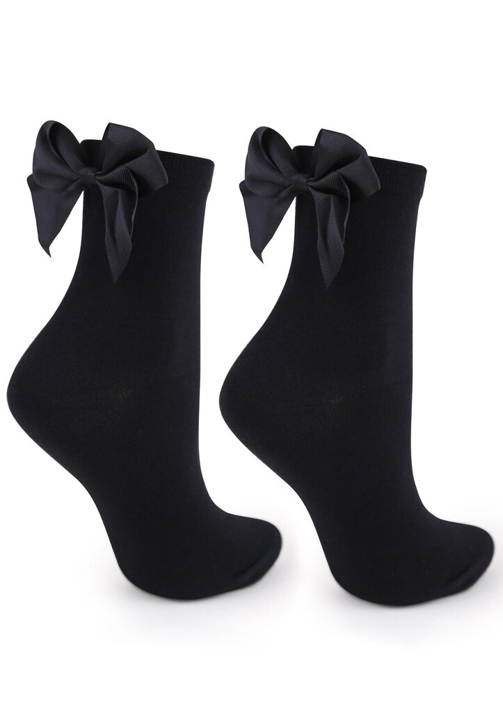 Kojinės moteriškos su juostelėmis, juodos kaina ir informacija | Moteriškos kojinės | pigu.lt