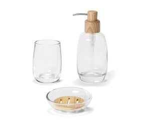 Контейнер для зубных щеток Glass and wood цена и информация | Набор акскссуаров для ванной | pigu.lt
