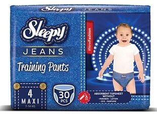 Подгузники Sleepy Jeans PANTS Maxi-30 (размер 4) цена и информация | Подгузники | pigu.lt