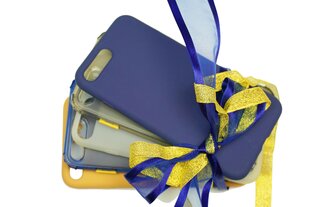 Чехол Gift Set Soundberry 5 for Apple iPhone 7Plus/8Plus - selection of midnight blue and sunny yellow цена и информация | Чехлы для телефонов | pigu.lt