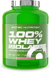 Протеиновый изолят SciTec 100% Whey Isolate со вкусом клубники, 2кг цена и информация | Протеин | pigu.lt