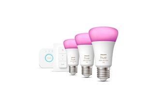 Philips Hue WCA Starter Kit 9W A60 E27, 3pcs цена и информация | Электрические лампы | pigu.lt