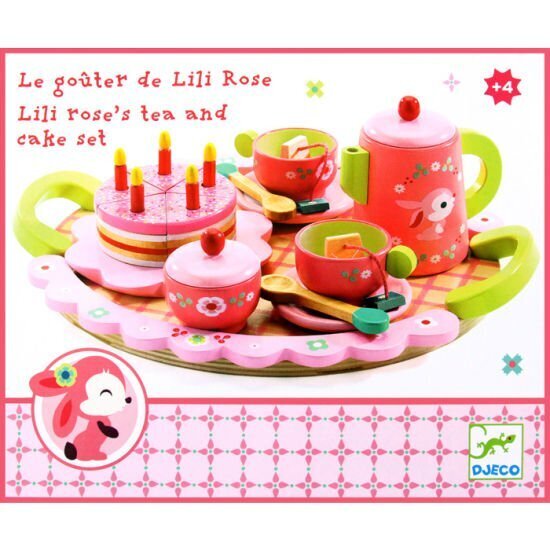 Medinis arbatos ir torto rinkinys Rožės цена и информация | Žaislai mergaitėms | pigu.lt