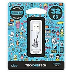 Tech One Tech Crazy Black Guitar TEC4006-32 32 Гб цена и информация | USB накопители | pigu.lt