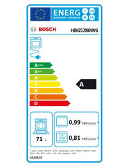 Bosch HBG5780W6 цена и информация | Духовки | pigu.lt