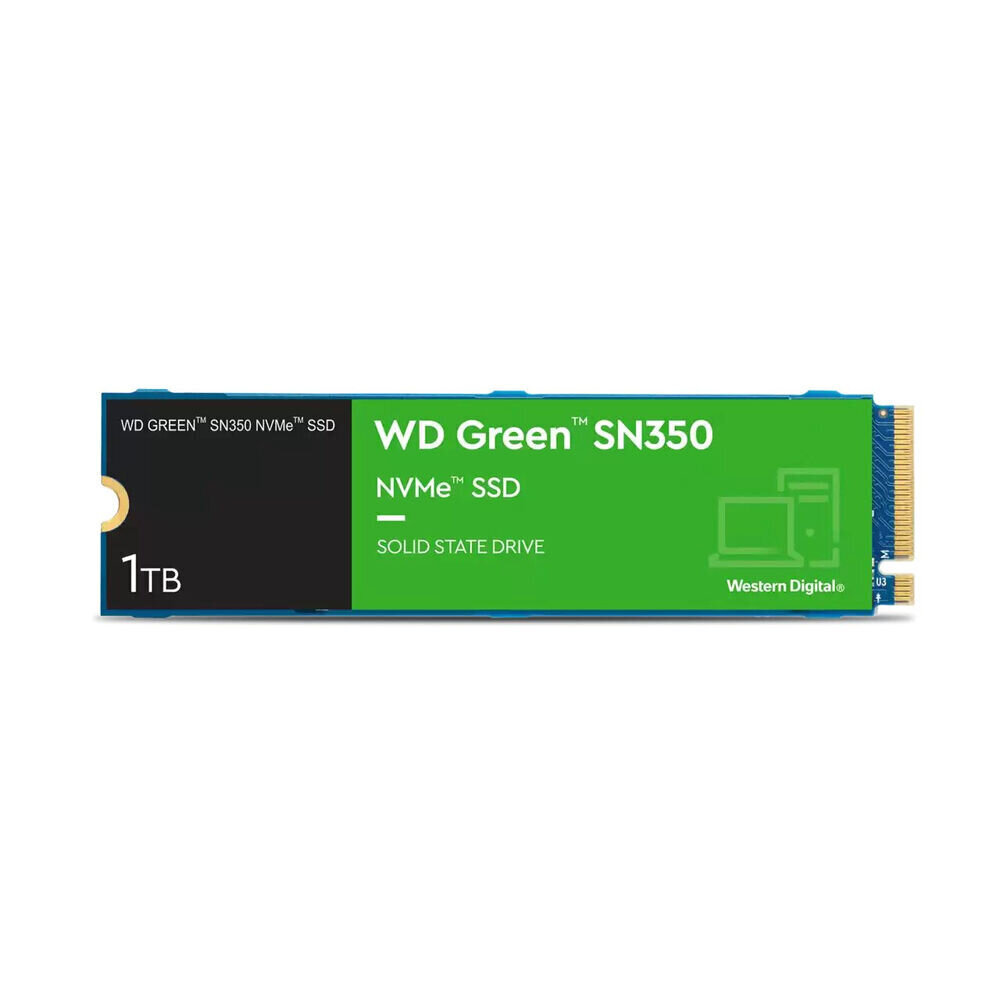 WD Green SN350 (WDS100T3G0C) kaina ir informacija | Vidiniai kietieji diskai (HDD, SSD, Hybrid) | pigu.lt