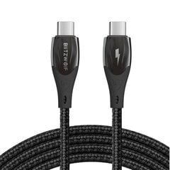 Кабель USB-C на USB-C BlitzWolf BW-FC1, 96Вт, 5А, 1 м (черный) цена и информация | Кабели для телефонов | pigu.lt