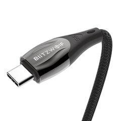 Кабель USB-C на USB-C BlitzWolf BW-FC1, 96Вт, 5А, 1 м (черный) цена и информация | Кабели для телефонов | pigu.lt