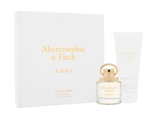 Rinkinys Abercrombie & Fitch Away moterims: EDP, 50 ml + kūno losjonas, 75 ml kaina ir informacija | Kvepalai moterims | pigu.lt