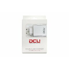 Зарядное устройство USB DCU 37300600 2 x USB, белое цена и информация | Зарядные устройства для телефонов | pigu.lt