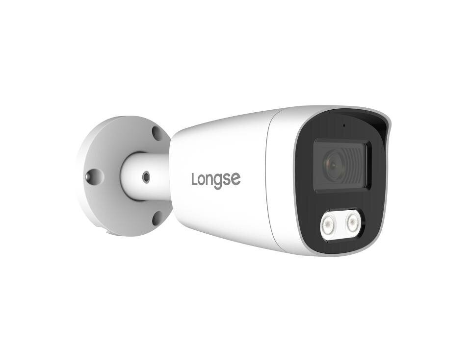 IP kamera Longse BMSCFG400/A, 2,8mm, 4Mp, 25m IR, POE, mikrofonas, microSD jungtis, balta kaina ir informacija | Stebėjimo kameros | pigu.lt