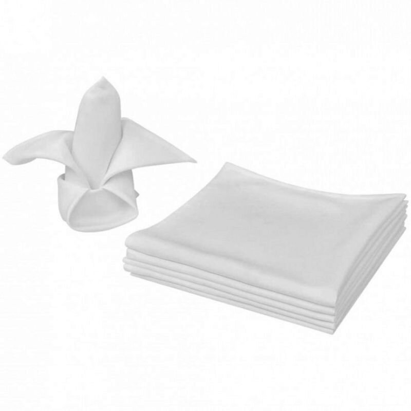 Servetėlės 50x50 cm, baltos kaina ir informacija | Staltiesės, servetėlės | pigu.lt