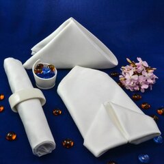 Servetėlės 50x50 cm, baltos kaina ir informacija | Staltiesės, servetėlės | pigu.lt