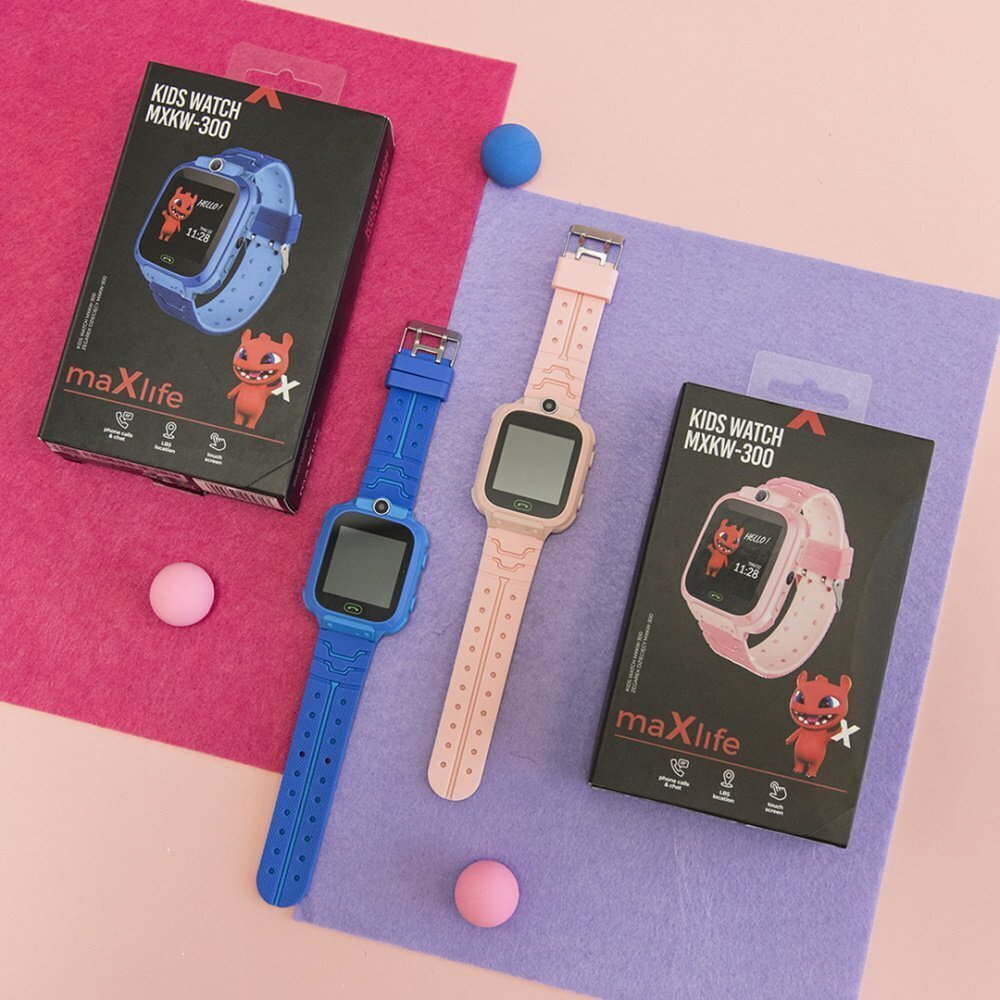 Maxlife Kids MXKW-300 Pink kaina ir informacija | Išmanieji laikrodžiai (smartwatch) | pigu.lt