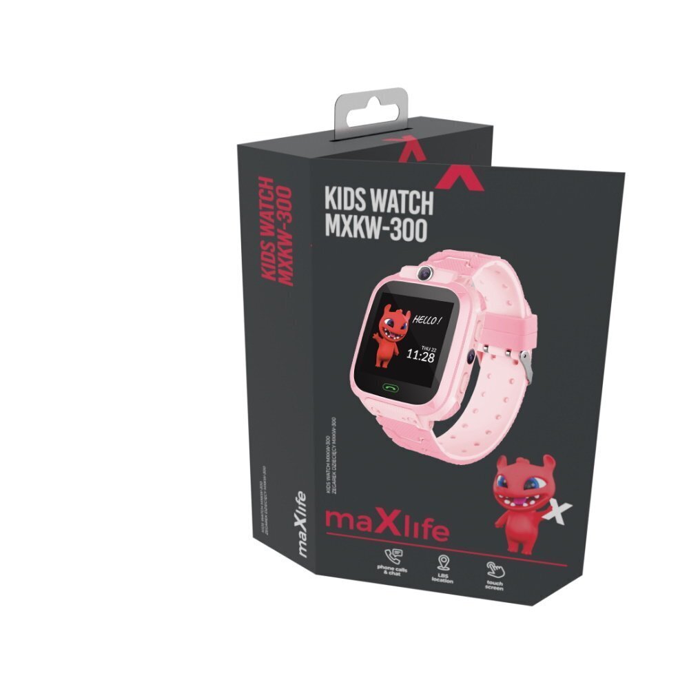 Maxlife MXKW-300 kids, pink цена и информация | Išmanieji laikrodžiai (smartwatch) | pigu.lt