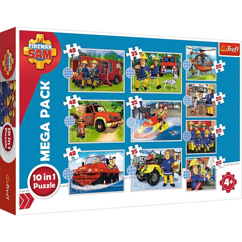 Dėlionių rinkinys Trefl Fireman Sam Gaisrininkas Samas kaina ir informacija | Dėlionės (puzzle) | pigu.lt