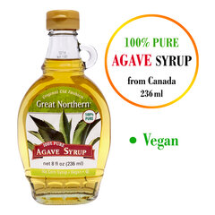 100% grynas agavų sirupas, 100% Pure Agave Syrup, 236ml kaina ir informacija | Padažai | pigu.lt