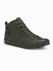 Мужские кроссовки на шнуровке Ombre T374, темно-зеленые цена и информация | Кроссовки для мужчин | pigu.lt