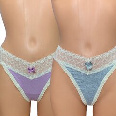 Kelnaičių komplektas Hunkemoller Mulee grey Lavender herb цена и информация | Стринги | pigu.lt