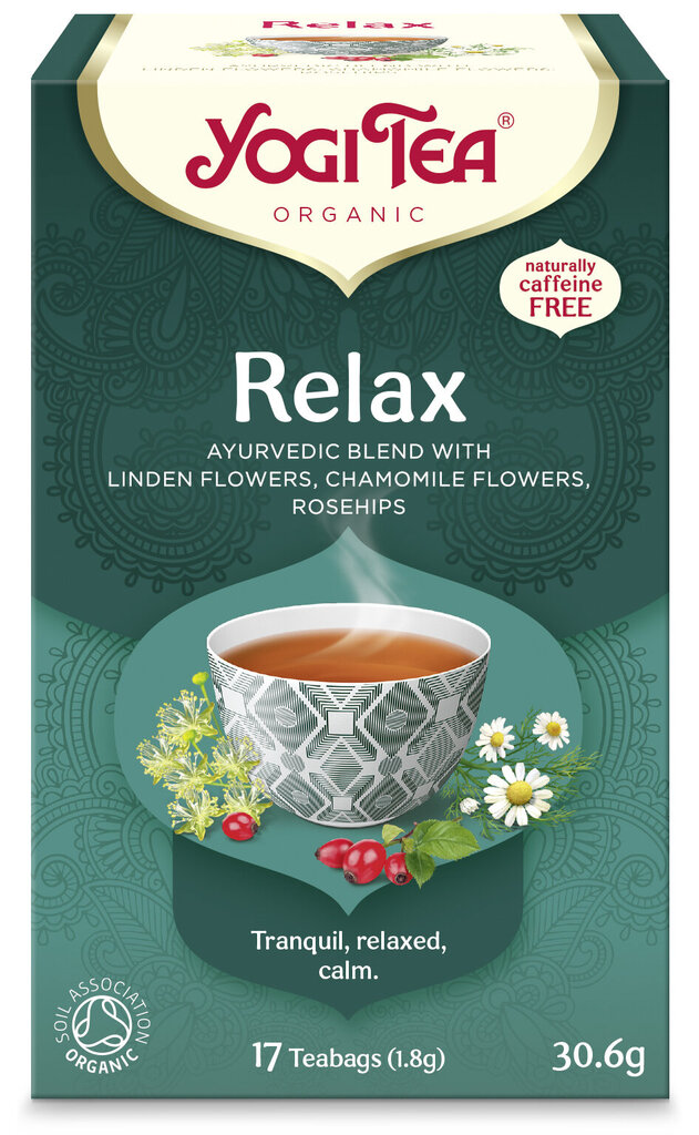 Ekologiška arbata YogiTea® Relax, 30.6 g. kaina ir informacija | Arbata | pigu.lt