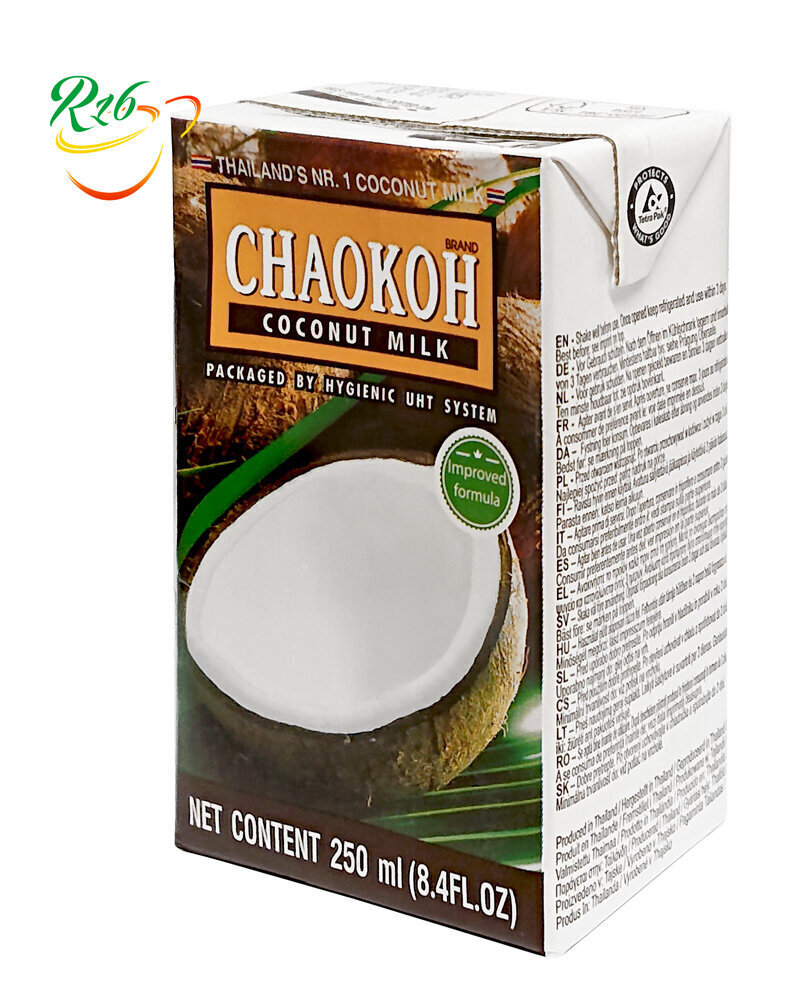 Kokosų pienas 18%, CHAOKOH, 250ml kaina ir informacija | Pieno produktai | pigu.lt