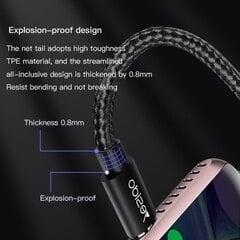 Высококачественный и прочный кабель для быстрой зарядки Yesido Fast charge USB C (Type c to Type C) 45 W, 1.2 м, mod. CA55 цена и информация | Кабели для телефонов | pigu.lt