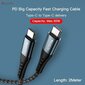 Yesido Fast charge USB C (Type C to Type C) 60 W max, 2 m, mod. CA67 цена и информация | Laidai telefonams | pigu.lt