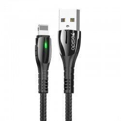 Yesido Fast charge USB to USB C(to Type C) with LED Light, zink alloy,1.2 m, mod. CA43 kaina ir informacija | Laidai telefonams | pigu.lt
