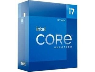 CPU|INTEL|Desktop|Core i7|i7-12700K|Alder Lake|3600 MHz|Cores 12|25MB|Socket LGA1700|125 Watts|GPU UHD 770|BOX|BX8071512700KSRL4N kaina ir informacija | Procesoriai (CPU) | pigu.lt