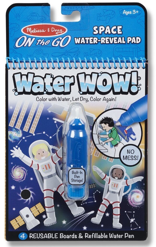 Piešimo vandeniu knyga Melissa&Doug Water Wow Kosmosas kaina ir informacija | Piešimo, tapybos, lipdymo reikmenys | pigu.lt