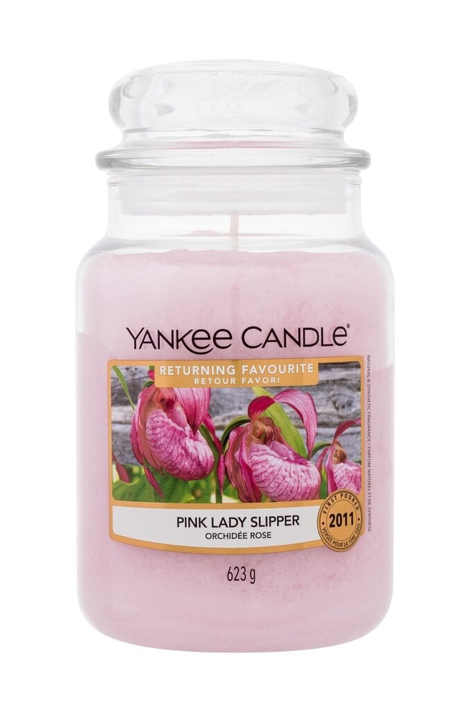 Kvapioji žvakė Yankee Candle Pink Lady Slipper 623 g kaina ir informacija | Žvakės, Žvakidės | pigu.lt