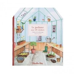 Spalvinimo ir lipdukų knygelė Moulin Roty Pasivaikščiojimas sode цена и информация | Книжки - раскраски | pigu.lt