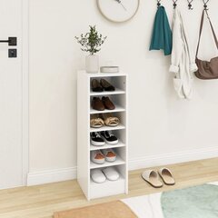 vidaXL Spintelė batams, baltos spalvos, 31,5x35x90cm цена и информация | Полки для обуви, банкетки | pigu.lt