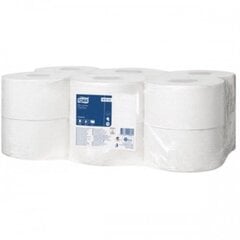 Туалетная бумага Tork Universal Mini Jumbo T2, 1-слойная, 240 м, переработанная ткань, серая, 12 шт. цена и информация | Туалетная бумага, бумажные полотенца | pigu.lt