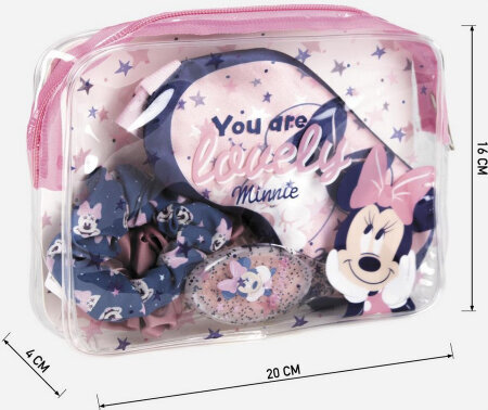 Plaukų aksesuarų rinkinys Minnie Mouse Beauty Kit, 5 dalys kaina ir informacija | Plaukų aksesuarai | pigu.lt