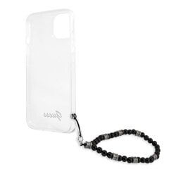 GUHCP13MKPSBK Guess PC Script and Black Pearls Case for iPhone 13 Transparent цена и информация | Чехлы для телефонов | pigu.lt