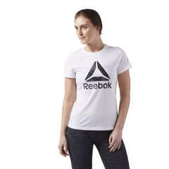 Marškinėliai moterims Reebok Wor CS Graphic Tee, balti kaina ir informacija | Marškinėliai moterims | pigu.lt