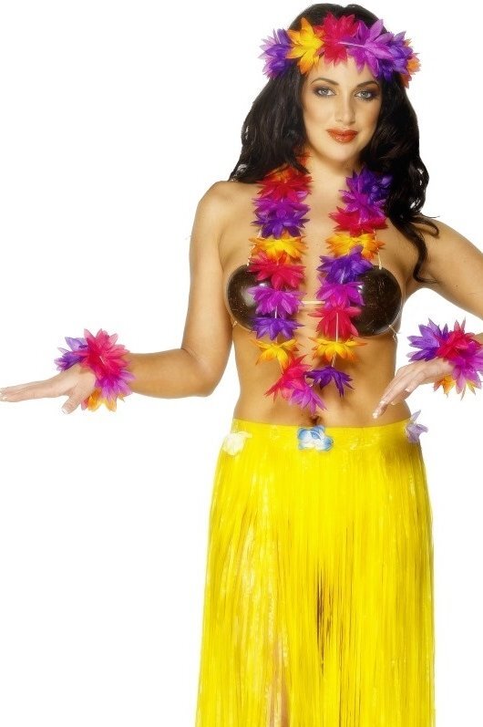 Havajietiškų girliandų rinkinys kaina ir informacija | Karnavaliniai kostiumai | pigu.lt