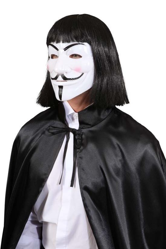 Vendeta Guy Fawkes kaukė, balta цена и информация | Karnavaliniai kostiumai | pigu.lt