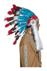 Indėno galvos plunksnų karūna kaina ir informacija | Karnavaliniai kostiumai | pigu.lt