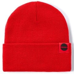 Raudona unisex kepurė Ozoshi Hitoshi Cuffed Beanie OWH20CFB002BR kaina ir informacija | Kepurės moterims | pigu.lt