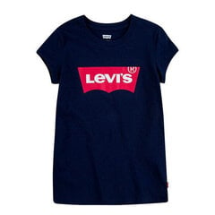 Sportiniai marškinėliai vaikams Levi's SS Batwing Tee, mėlyni kaina ir informacija | Marškinėliai mergaitėms | pigu.lt