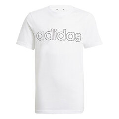 Marškinėliai berniukams Adidas B LIN T GN4002, balti kaina ir informacija | Marškinėliai berniukams | pigu.lt