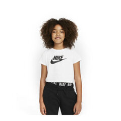 Sportiniai marškinėliai vaikams Nike, balti kaina ir informacija | Marškinėliai mergaitėms | pigu.lt