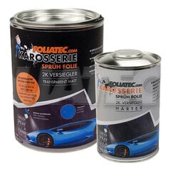 Skysta guma automobiliams Foliatec Sealer Transparent Ultra Mate (2 L) & Sealer Hardener (1 L) kaina ir informacija | Automobiliniai dažai | pigu.lt