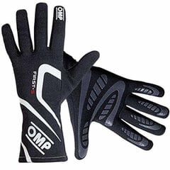 Мужские водительские перчатки OMP First-S Чёрный (Размер M) цена и информация | Мото перчатки, защита | pigu.lt