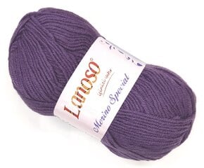 Нитка для вязания Lanoso Merino Special 100 г, цвет 942 цена и информация | Принадлежности для вязания | pigu.lt