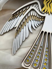 Medinis pakabinamas angelas - mandala kaina ir informacija | Interjero detalės | pigu.lt