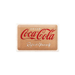Металлическая пластина Coca Cola - Cardboard logo, 20 х 30 см цена и информация | Детали интерьера | pigu.lt