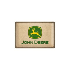 Metalinė plokštė 20 x 30 cm, John Deere logotipas kaina ir informacija | Interjero detalės | pigu.lt